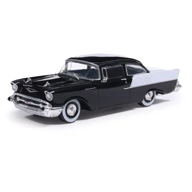 1957 Chevrolet One-Fifty Sedan - Onyx Black and India Ivory