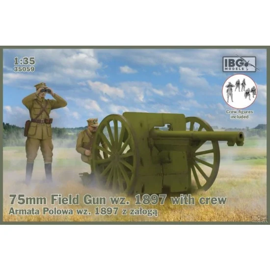 IBG 35059 1/35 75mm Field Gun wz.1897 with Crew - Military Vehicles & Tanks