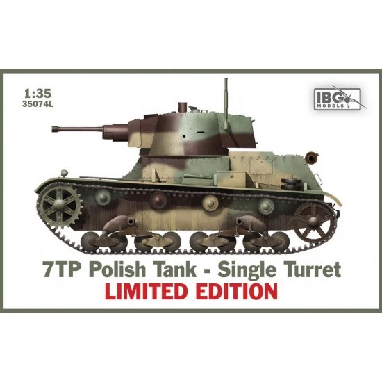 IBG 35074L 1/35 7TP Polish Tank Single Turret [Limited Edition] - Military Vehicles & Tanks