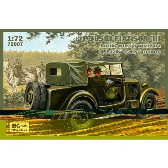 IBG 72007 1/72 Polish Fiat 508/III "Lazik" Early Version - Military Vehicles & Tanks