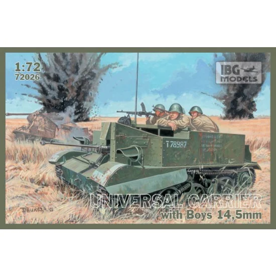 IBG 72026 1/72 Universal Carrier with Boys 14.5mm Gun (Bren Gun Carrier) - Military Vehicles & Tanks