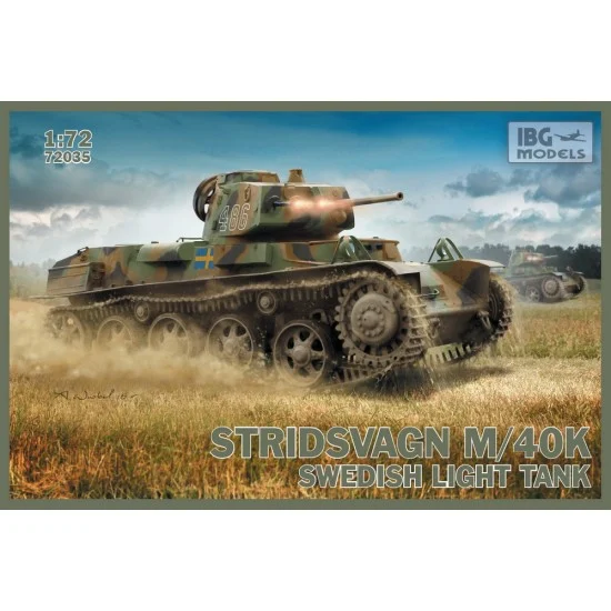 IBG 72035 1/72 Swedish Light Tank Stridsvagn m/40 K - Military Vehicles & Tanks