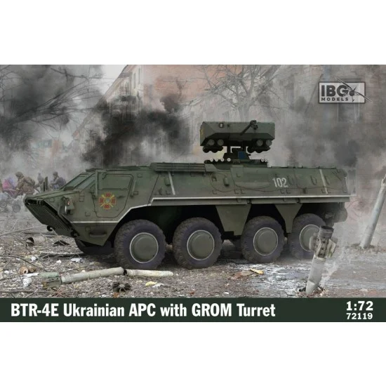 IBG 72119 1/72 Ukrainian BTR-4E APC with GROM Turret