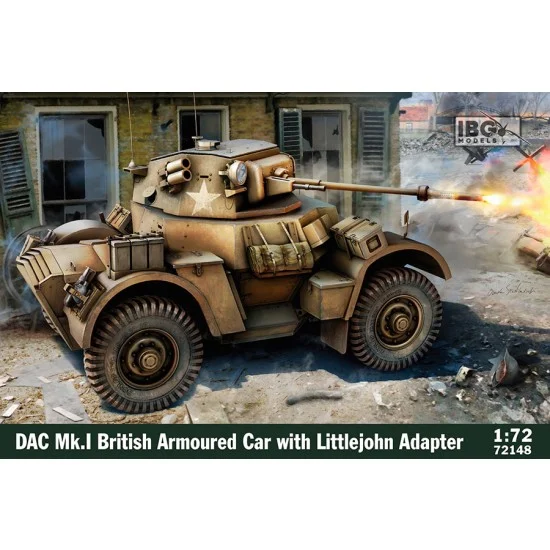 IBG 72148 1/72 DAC Mk.I British Armoured Car with Littlejohn Adapter - Military Vehicles & Tanks