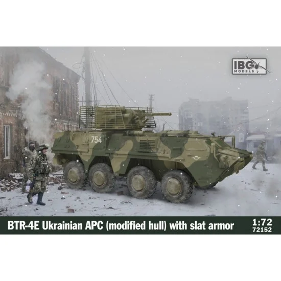 IBG 72152 1/72 BTR-4E Ukrainian APC (Modified Hull) with Slat Armour
