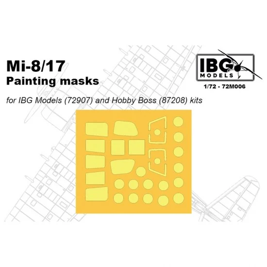 IBG 72M006 1/72 Mi-8/17 Painting Masks for IBG 72907 / Hobby Boss 87208