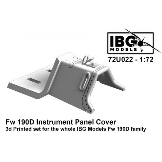 IBG 72U022 1/72 Focke-Wulf Fw 190D Instrument Panel Cover (3d printed) for IBG kits