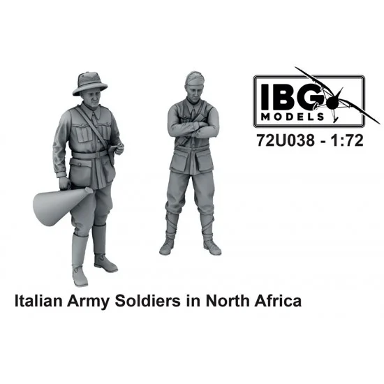 IBG 72U038 1/72 Italian Army Soldiers in North Africa (2 figures) - Model Figures