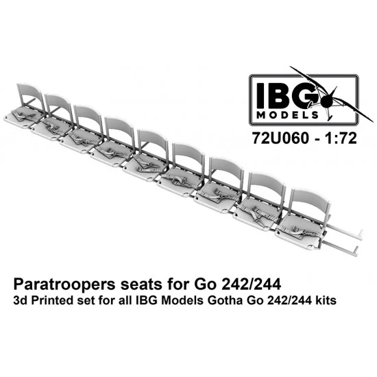 IBG 72U060 1/72 Gotha Go-242/244 Paratroopers Seats for IBG kits