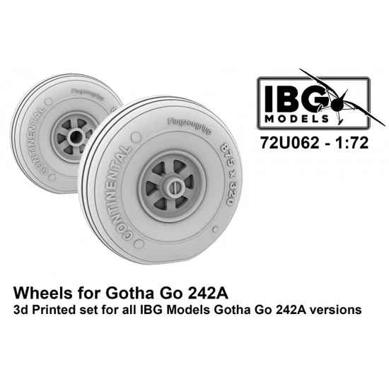 IBG 72U062 1/72 Gotha Go-242A Wheels for IBG kits