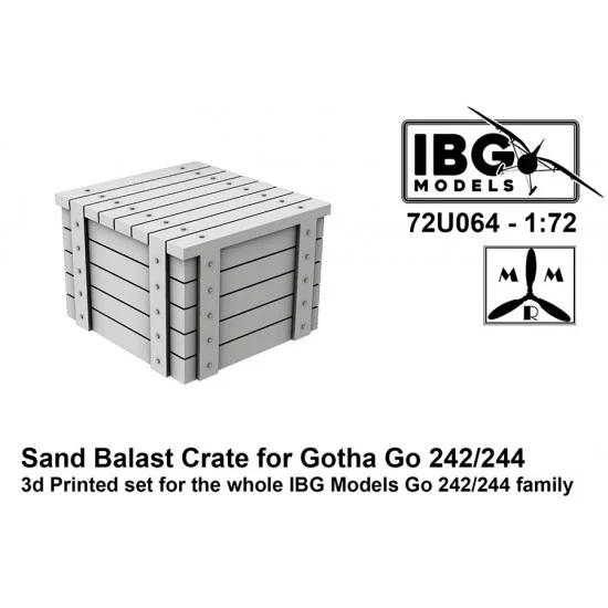 IBG 72U064 1/72 Gotha Go 242/244 Sand Ballast Crate for IBG kits - Model Planes