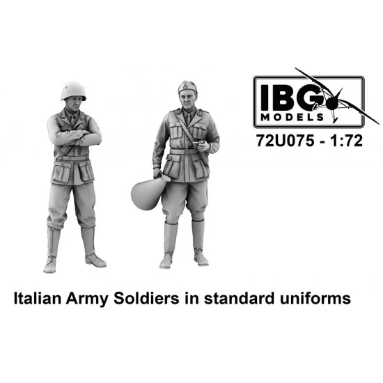 IBG 72U075 1/72 Italian Army Soldiers in Standard Uniforms - Model Figures