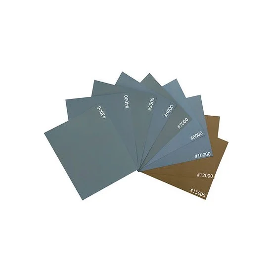IckySticky 550126 Wet & Dry Sandpaper Kit (#3000 - #15000, 9 sheets, 137mm x 112mm)