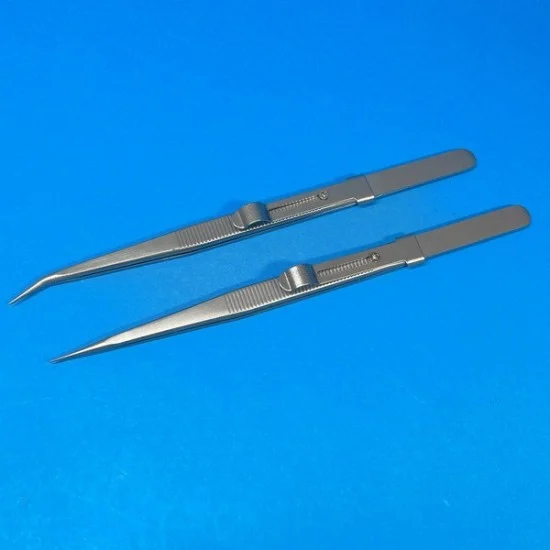 IckySticky 560285 Slide Lock Tweezers (2pcs: curved tip and straight tip) - Hobby Tools & Supplies