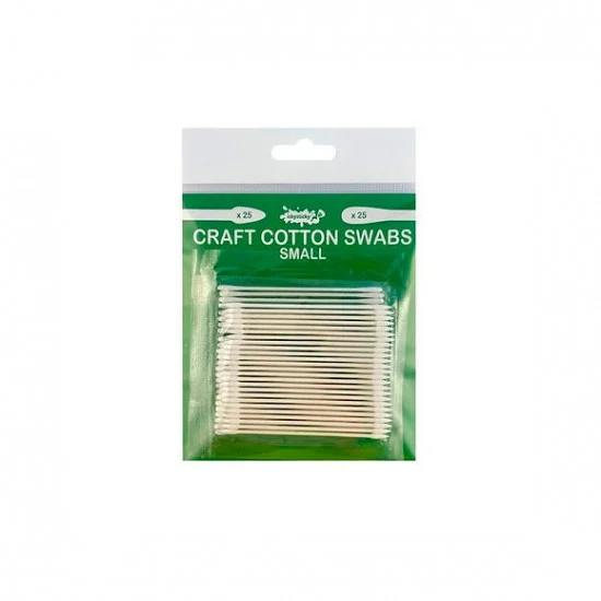 IckySticky 560318 Small Cotton Swabs (50pcs: 25x triangular, 25x round) - Hobby & Model Paints