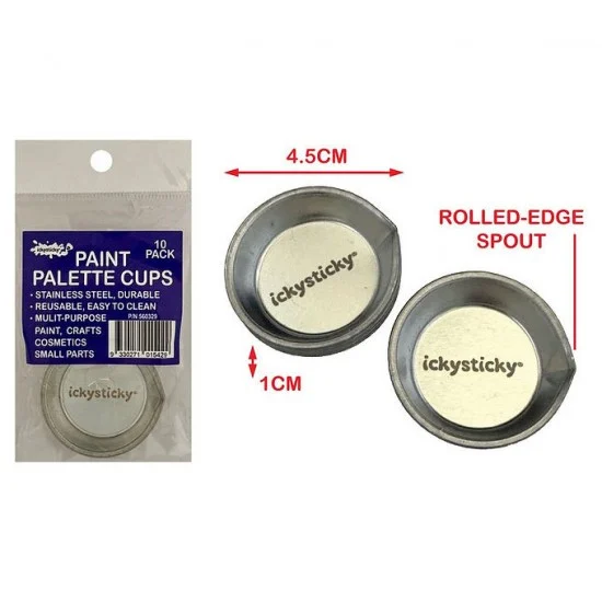 IckySticky 560329 Paint Palette Cups (10pcs) - Hobby & Model Paints