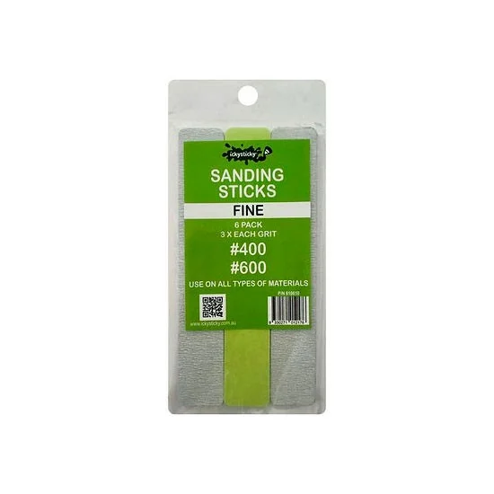 IckySticky 610610 Sanding Sticks - Fine (6pcs: 3x #400 / #600)