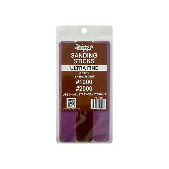 IckySticky 610611 Sanding Sticks - Ultra Fine (6pcs: 3x #1000 / #2000)