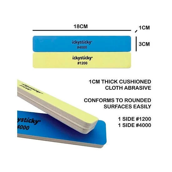 IckySticky 610612 Polishing Sticks (#1200 #4000) - Hobby Tools & Supplies