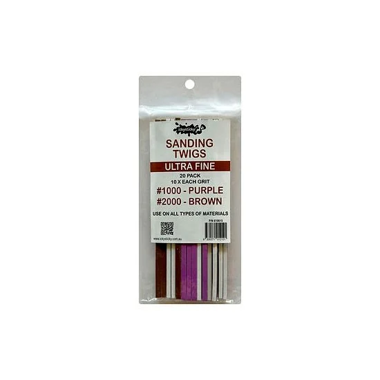 IckySticky 610615 Ultra Fine Sanding Twigs (#1000 #2000, 10pcs each) - Hobby Tools & Supplies