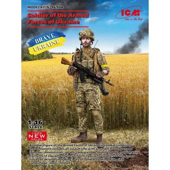 ICM 16104 1/16 Soldier of the Armed Forces of Ukraine - Model Figures