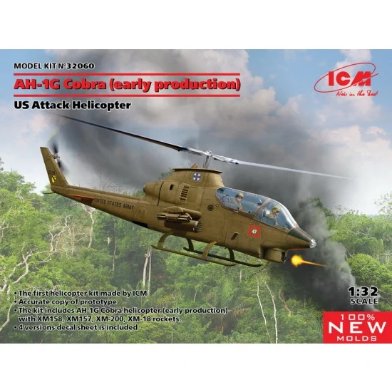 ICM 32060 1/32 US Attack Helicopter AH-1G Cobra Early Production