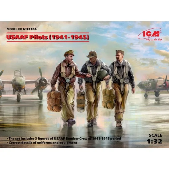 ICM 32104 1/32 USAAF Pilots 1941-1945 (3 figures)