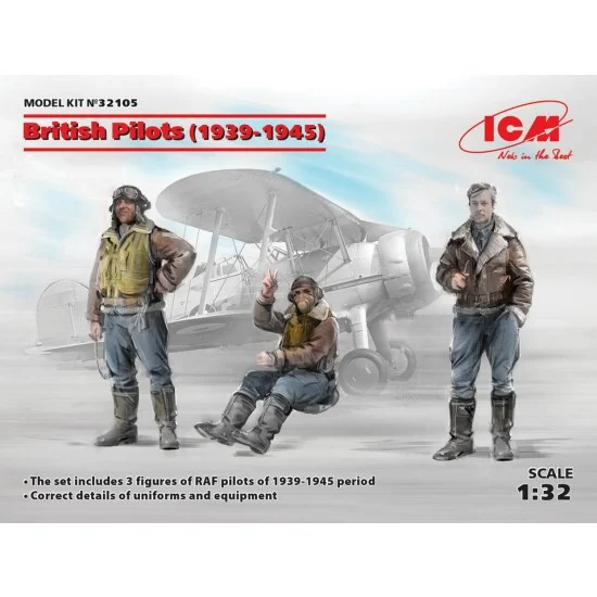 ICM 32105 1/32 British Pilots 1939-1945 (3 figures)