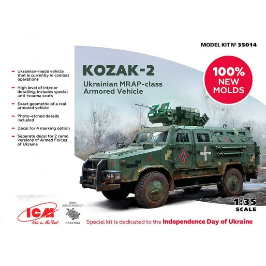 ICM 35014 1/35 Ukrainian Kozak-2 MRAP-class Armoured Vehicle
