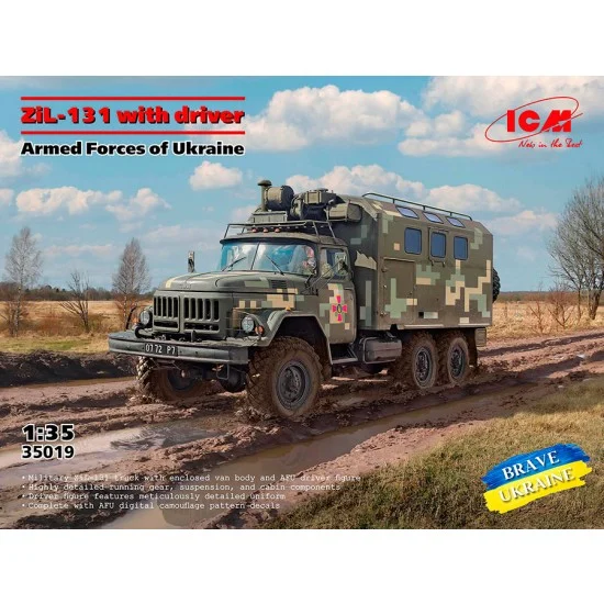 ICM 35019 1/35 Ukrainian Armed Force ZIL-131 with Driver
