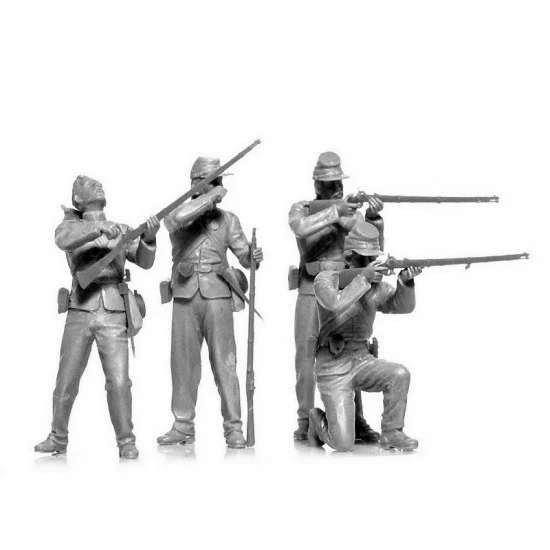 ICM 35020 1/35 US Civil War Union Infantry (4 figures) - Model Figures