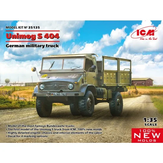 ICM 35135 1/35 German Military Truck Unimog S 404 - Military Vehicles & Tanks