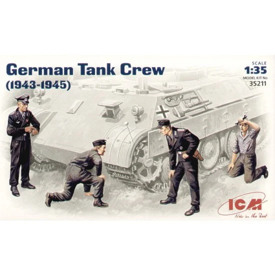 ICM 35211 1/35 WWII German Tank Crew 1943-1945 (4 Figures)