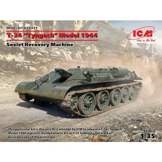 ICM 35371 1/35 Soviet Recovery Machine T-34 Tyagach Model 1944