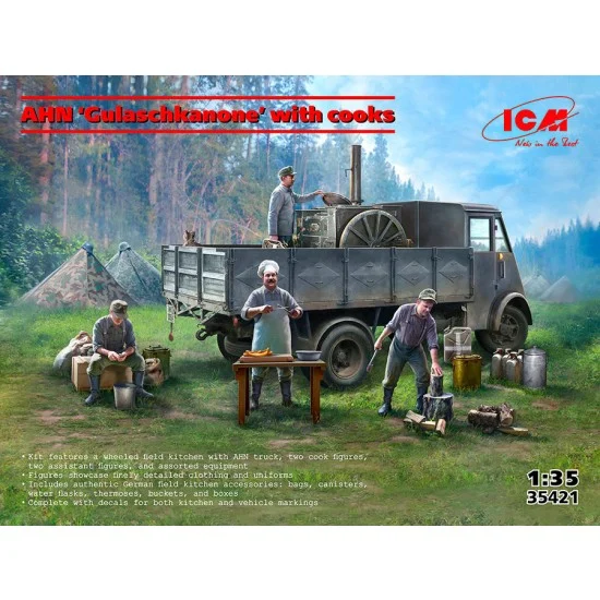 ICM 35421 1/35 AHN ''Gulaschkanone'' with Cooks - Scenics & Diorama