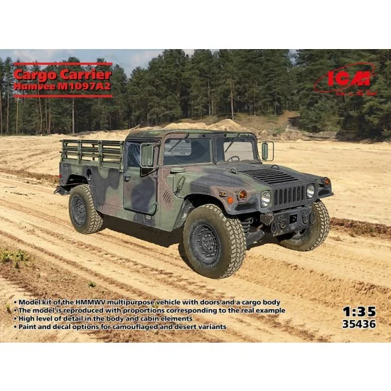 ICM 35436 1/35 Cargo Carrier Humvee M1097A2 - Military Vehicles & Tanks