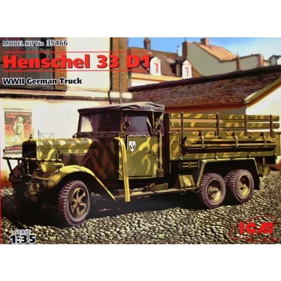 ICM 35466 1/35 WWII German Truck Henschel 33 D1 - Military Vehicles & Tanks