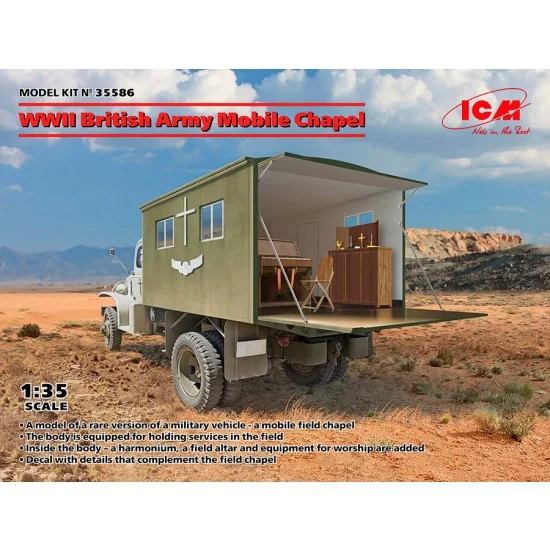 ICM 35586 1/35 WWII British Army Mobile Chapel - Military Vehicles & Tanks