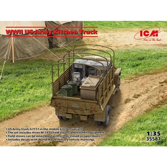 ICM 35587 1/35 WWII US Army Kitchen Truck - Military Vehicles & Tanks