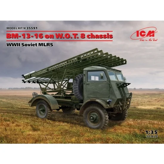 ICM 35591 1/35 WWII Soviet MLRS BM-13-16 on WOT 8 Chassis