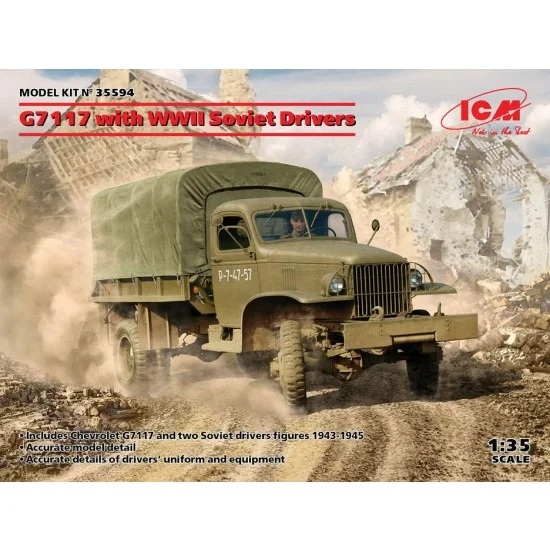 ICM 35594 1/35 WWII Soviet G7117 with Drivers - Military Vehicles & Tanks