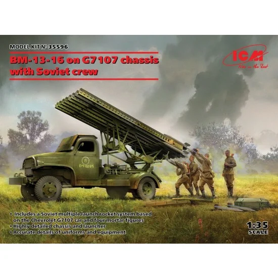 ICM 35596 1/35 WWII BM-13-16 on G7107 chassis with Soviet Crew
