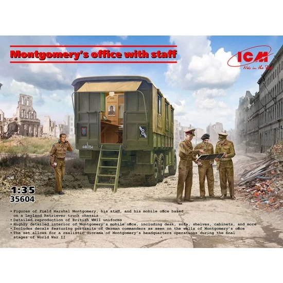 ICM 35604 1/35 Montgomery's Office with Staff - Military Vehicles & Tanks