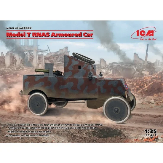 ICM 35669 1/35 Model T RNAS Armoured Car - Military Vehicles & Tanks