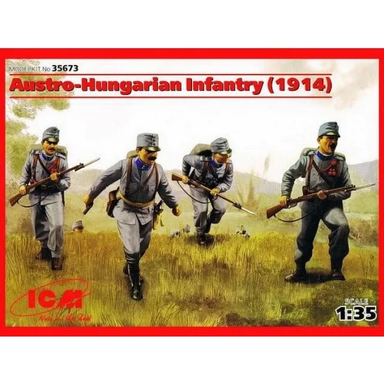 ICM 35673 1/35 Austro-Hungarian Infantry 1914 (4 Figures)