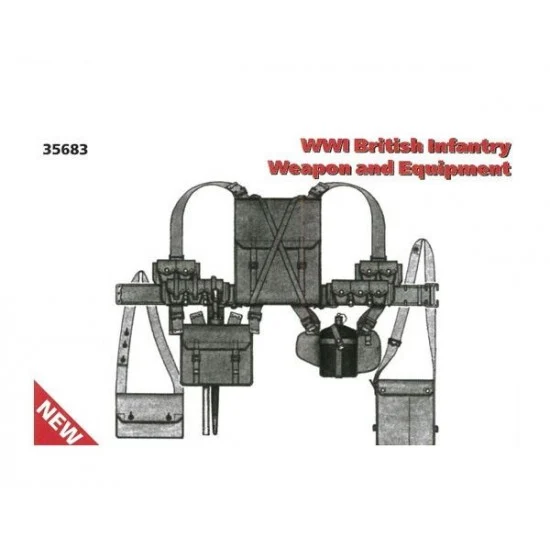 ICM 35683 1/35 WWI British Infantry Weapon and Equipment - Model Figures