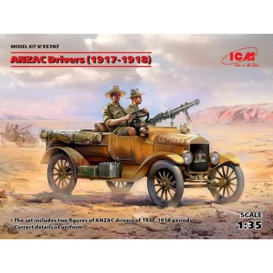 ICM 35707 1/35 ANZAC Drivers 1917-1918 (2 figures)