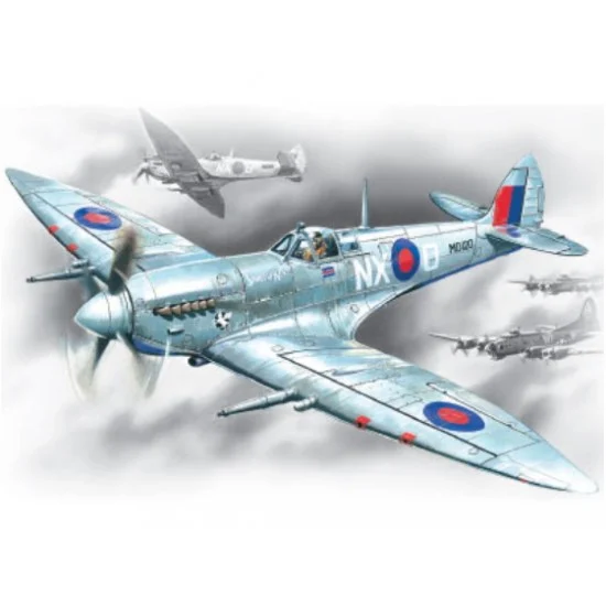 ICM 48062 1/48 WWII British Fighter Supermarine Spitfire Mk.VII - Model Planes