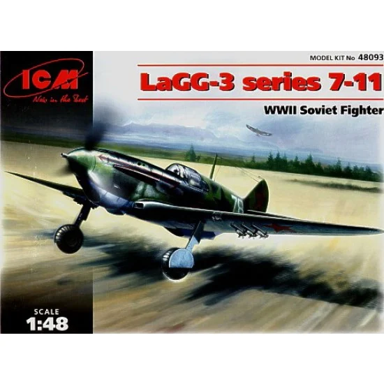 ICM 48093 1/48 WWII Soviet Fighter Lavochkin LaGG-3 Series 7-11