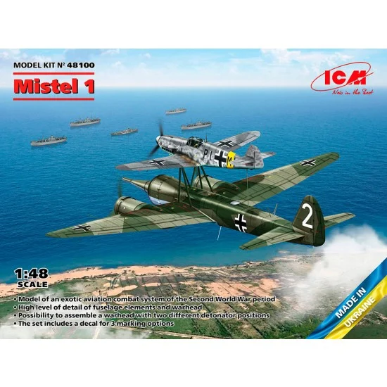 ICM 48100 1/48 WWII German Mistel 1 Composite Aircraft - Model Planes